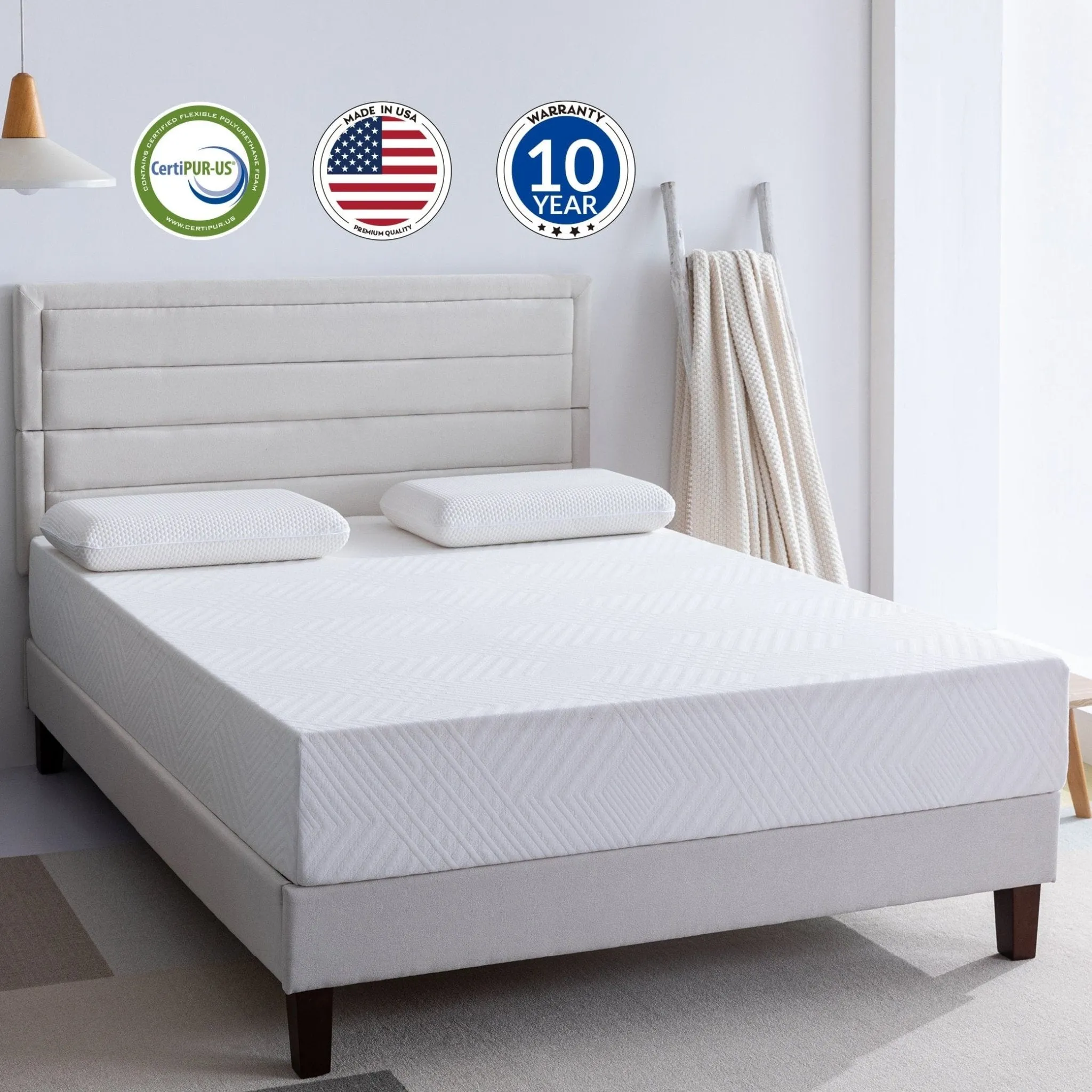 10" King Size Memory Foam Mattress