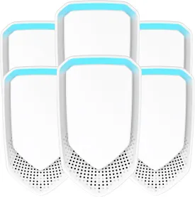 2025 6Pack Air Purifier Plug In,Negative Air Ionizer for Home Use,Filterless Mobile Air Ionizer,Quiet Operation Air Freshener for Home,Kitchen,Office,Portable Mini Air Cleaner for Pets,Smoke Dust,Odor