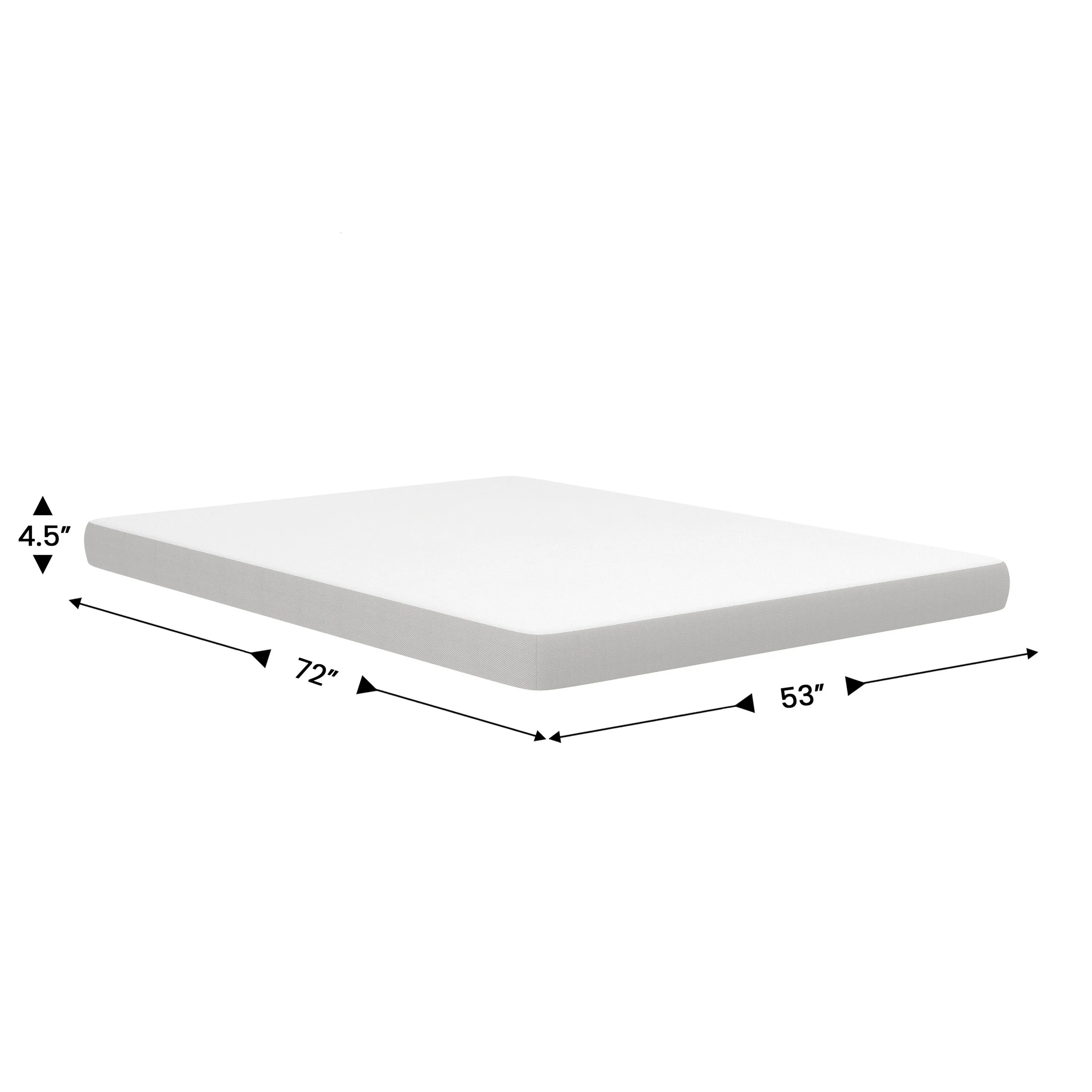 4" Cooling Memory Foam Full Mattress for Sleeper Sofas, Dorms, RVs