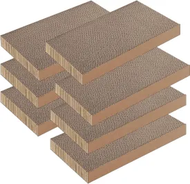 7 Packs Cat Scratcher, Cat Scratching Board for Indoor Cats and Kitten, Large Size Cat Scratching Pad, Durable&Premium Recyclable Cardboard Cat Scratcher