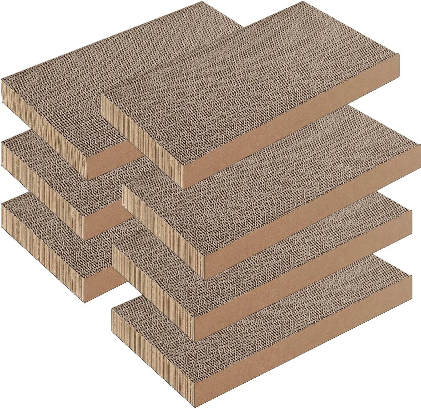 7 Packs Cat Scratcher, Cat Scratching Board for Indoor Cats and Kitten, Large Size Cat Scratching Pad, Durable&Premium Recyclable Cardboard Cat Scratcher