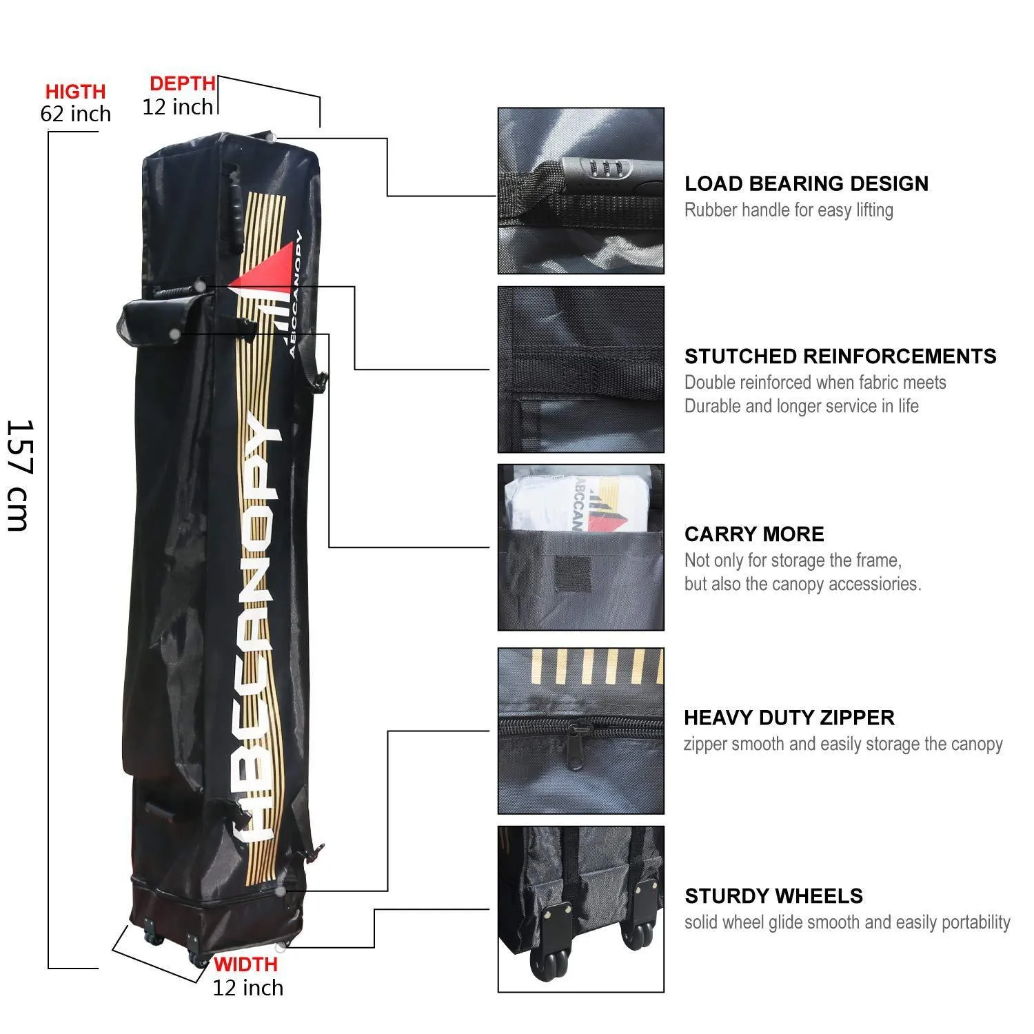ABCCANOPY Canopy Universal Roller Bag