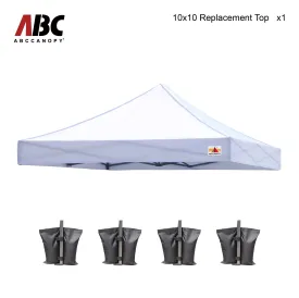 ABCCANOPY Replacement Top Cover for 8x8/10x10/10x15/10x20 Pop Up Canopy