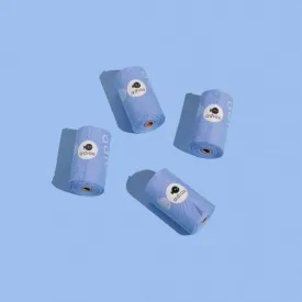Adios Plastic Compstable Poo Bag Blue 15's (Pack of 28)