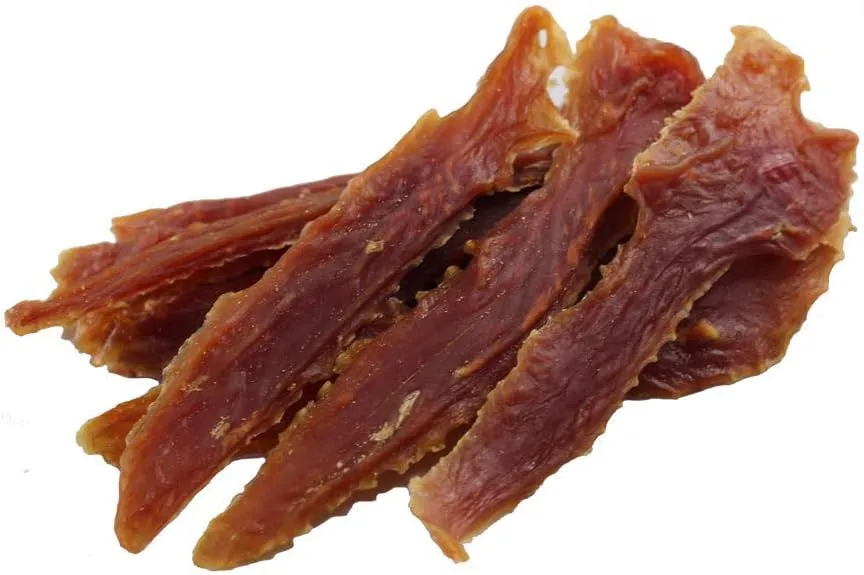 Amazon Brand - Solimo Duck Jerky Dog Treats,2 pounds (Pack of 2)