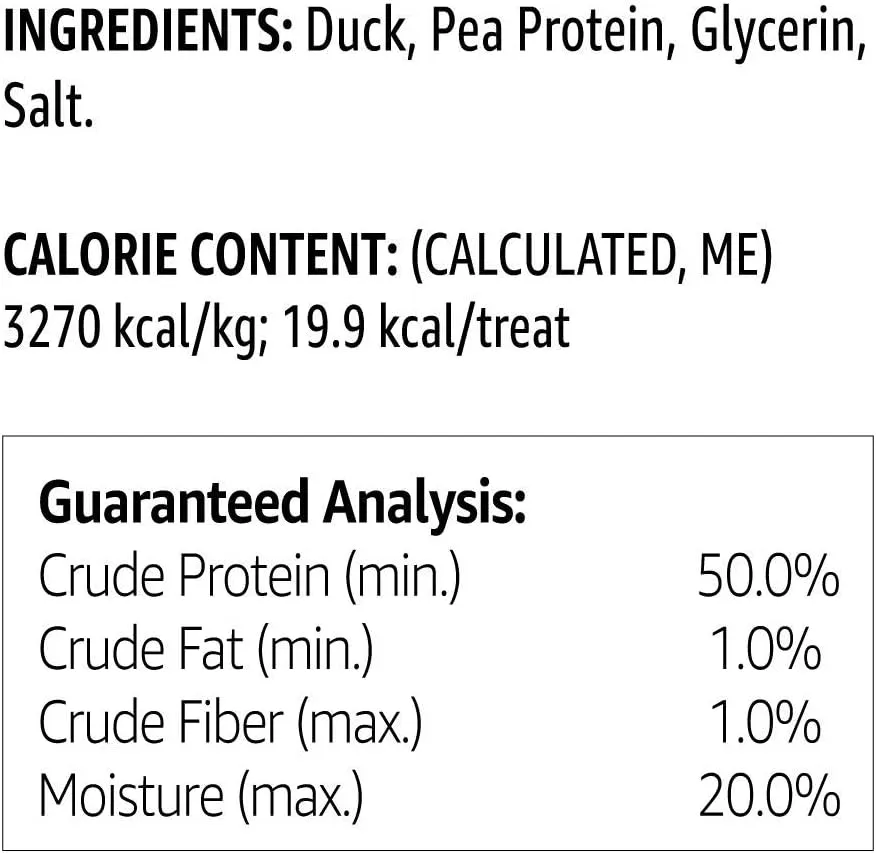 Amazon Brand - Solimo Duck Jerky Dog Treats,2 pounds (Pack of 2)