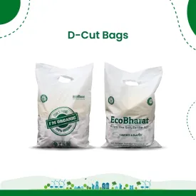 Biodegradable and Compostable D-cut Carry Bags| Grocery bags | Shopping bags | Multi purpose bags |