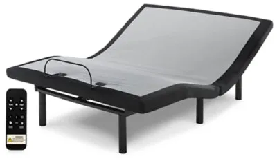 Chime 12 Inch Memory Foam Queen Mattress in a Box with Head-Foot Model Better Queen Adjustable Base