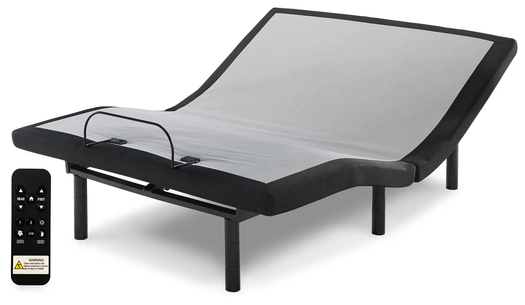Chime 12 Inch Memory Foam Queen Mattress in a Box with Head-Foot Model Better Queen Adjustable Base
