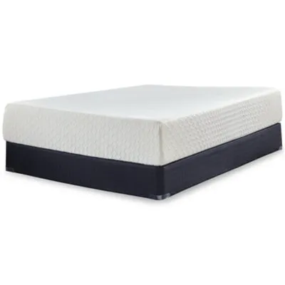 Chime 12 Inch Memory Foam Queen Mattress in a Box with Head-Foot Model Better Queen Adjustable Base