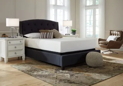Chime 12 Inch Memory Foam Queen Mattress in a Box with Head-Foot Model Better Queen Adjustable Base