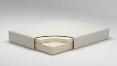 Chime 8 Inch Memory Foam Queen Mattress in a Box with Head-Foot Model-Good Queen Adjustable Base