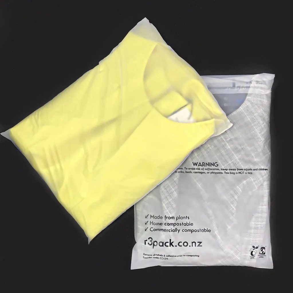 Clear Compostable Bag A5 180x280mm (pack of 100)
