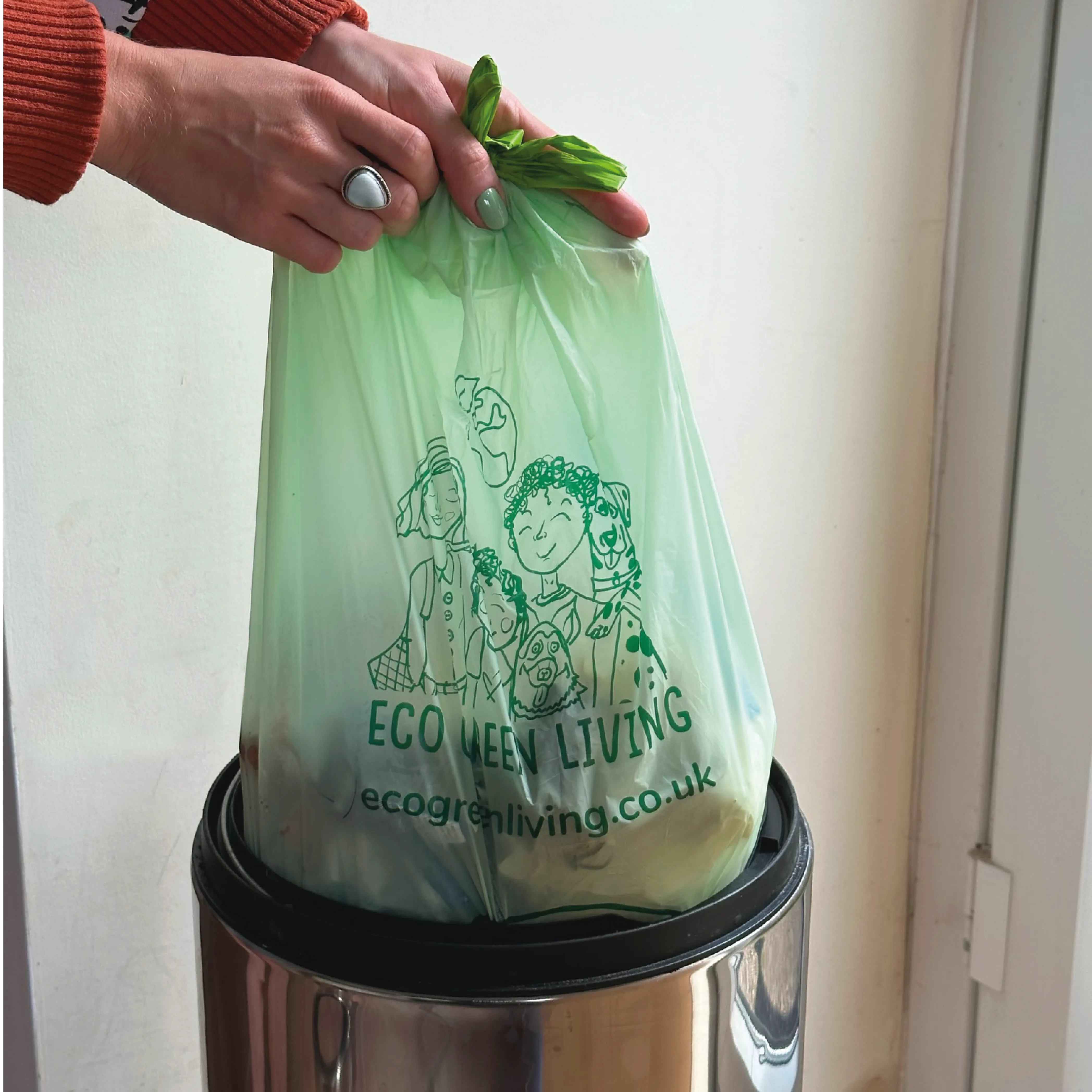 Compostable Drawstring Bin Bags | 40 Litre (25 bags)