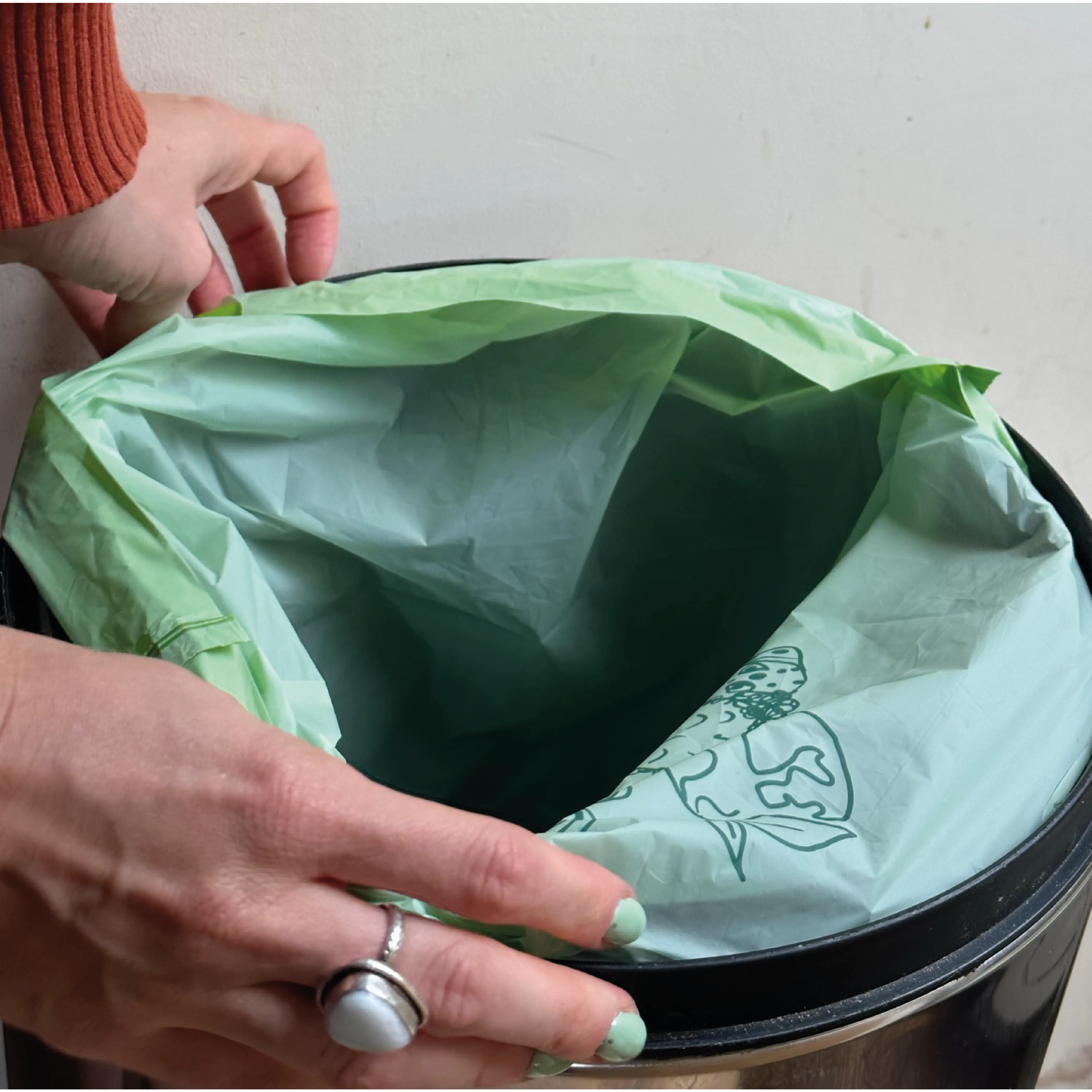 Compostable Drawstring Bin Bags | 40 Litre (25 bags)