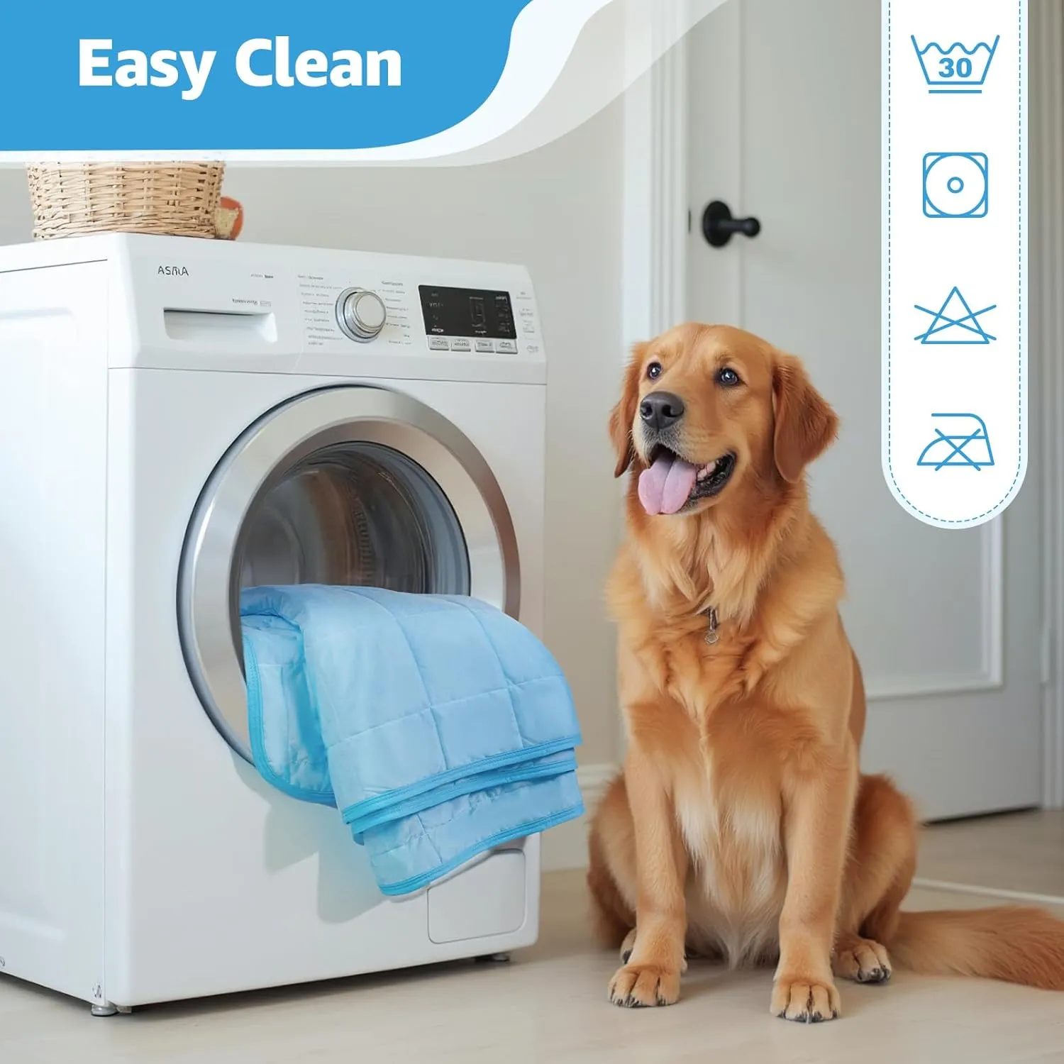 Cooling Blanket for DogsQ-MAX 0.4 Cool to Touch Cooling Blankets for Hot Sleepers/Kid/Pet,Soft Lightweight Pet Throw Blanket for Bed Couch Sofa Cover,Cooling Blanket Dog Mat for Summer,60x80in,Blue