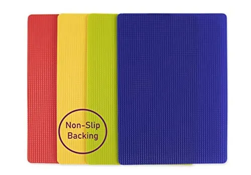 Dexas Heavy Duty Grippmat Flexible Cutting Board Set of Four