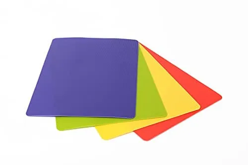 Dexas Heavy Duty Grippmat Flexible Cutting Board Set of Four
