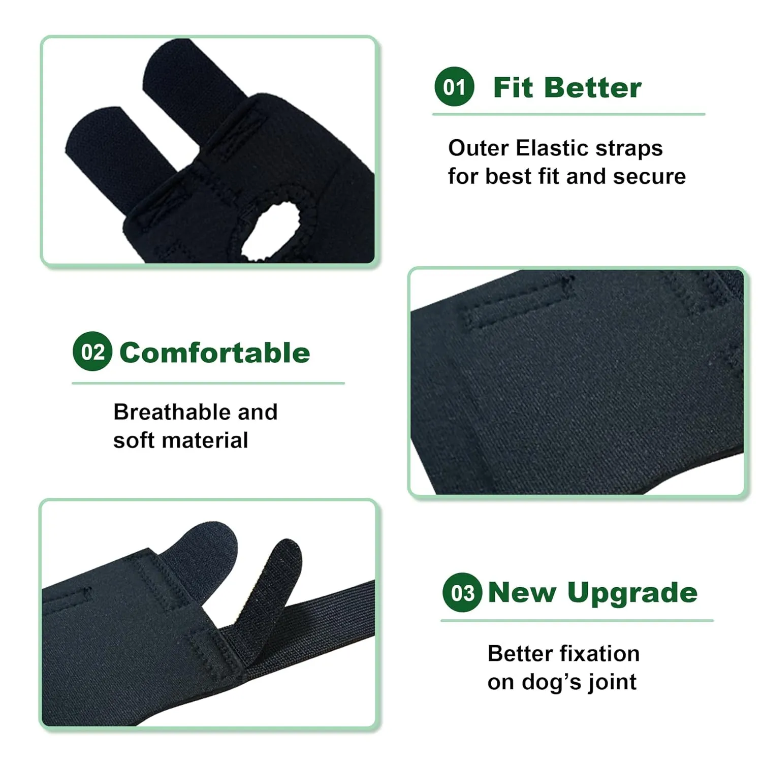 Dog Canine Front Leg Brace Paw Compression Sleeve Joint Wraps - Protects Wounds Stop Licking & Prevents Injuries, Sprains Helps with Loss of Stability from Arthritis - Small