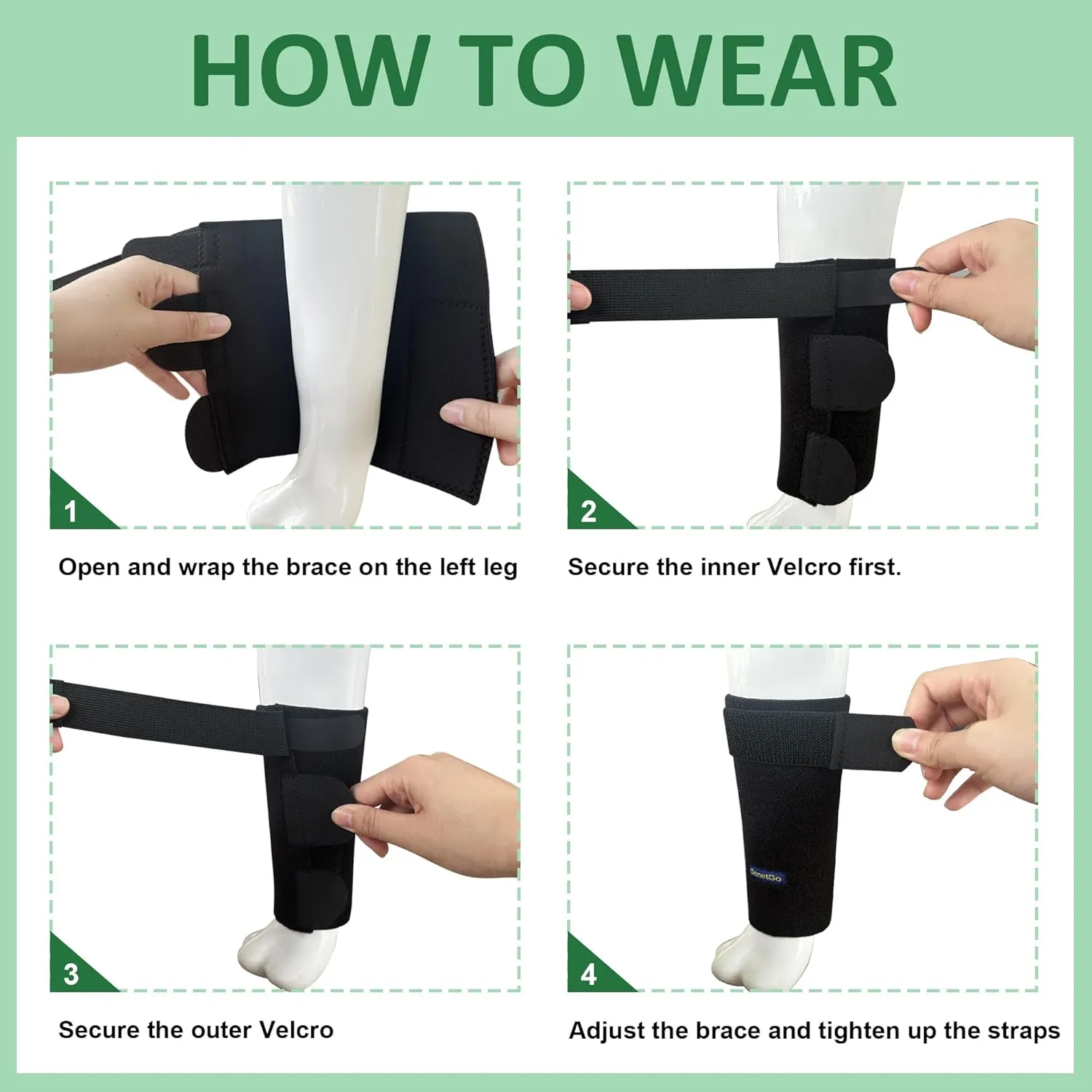 Dog Canine Front Leg Brace Paw Compression Sleeve Joint Wraps - Protects Wounds Stop Licking & Prevents Injuries, Sprains Helps with Loss of Stability from Arthritis - Small