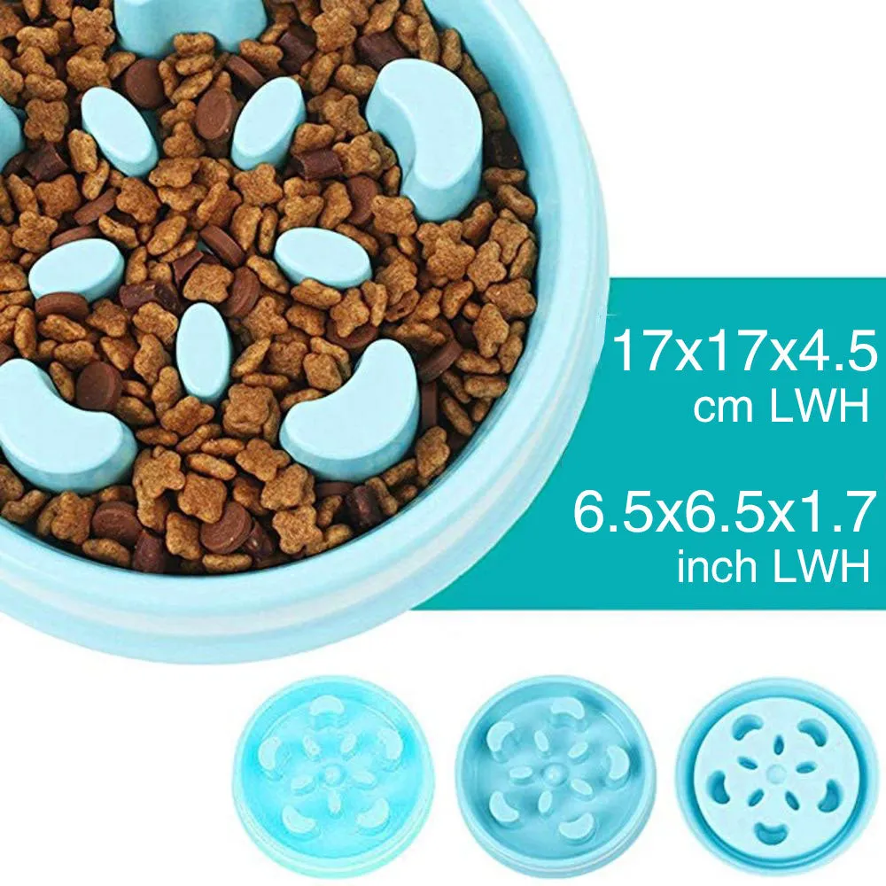 Dog Feeding Bowl Fun Slow Feeder Stop Bloat
