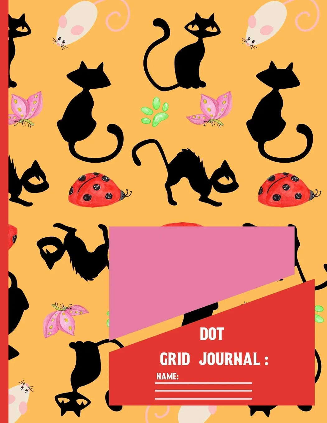 Dot Grid Journal: Large Print Dot Grid paper Notebook / Journal to write in for Cat Lovers 120 pages (8.5x11 Inch). Paperback  Large Print, July 2, 2019