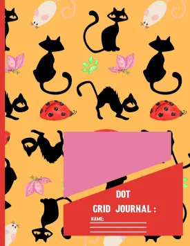 Dot Grid Journal: Large Print Dot Grid paper Notebook / Journal to write in for Cat Lovers 120 pages (8.5x11 Inch). Paperback  Large Print, July 2, 2019