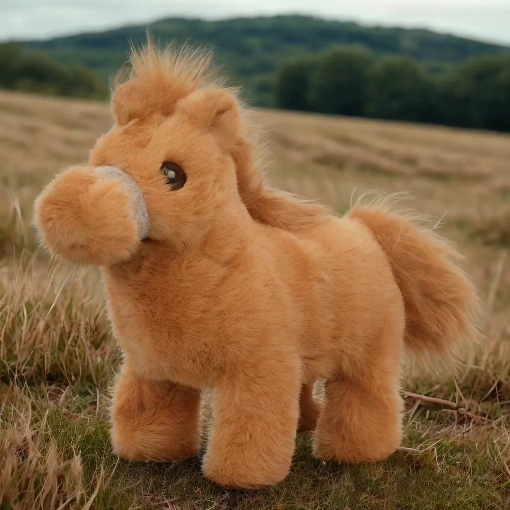 Easfan Walking Pony Toy Plush Interactive Pony Electric Robots Plush Pet Toy with Sound Stuffed Animal Christmas Birthday Gifts for Kids Toddlers