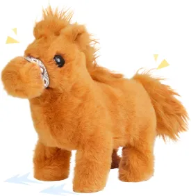 Easfan Walking Pony Toy Plush Interactive Pony Electric Robots Plush Pet Toy with Sound Stuffed Animal Christmas Birthday Gifts for Kids Toddlers