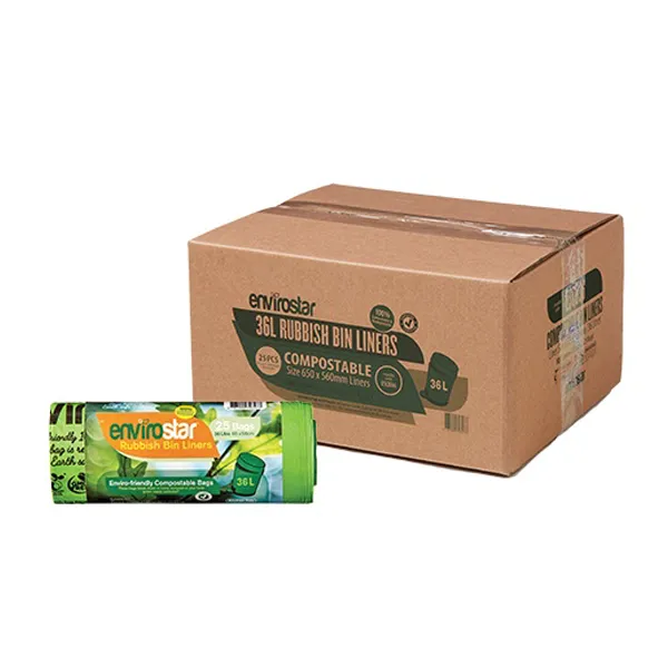 Envirostar 36Lt Compostable Bin Liner 18um
