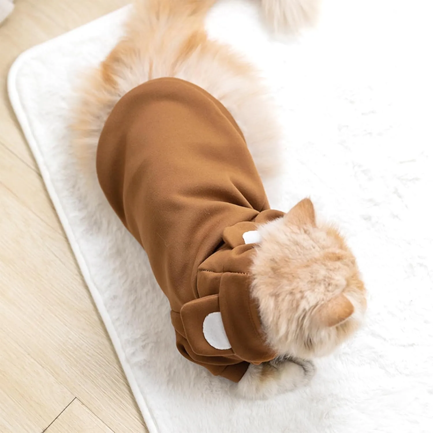 Jecikelon Dog Cold Weather Coat Winter Clothing Warm Puppy Hoodies Sweatshirt for Small Dogs Cats Soft Hooded Pet Clothes Suter para Perros (X-Small, Purple)