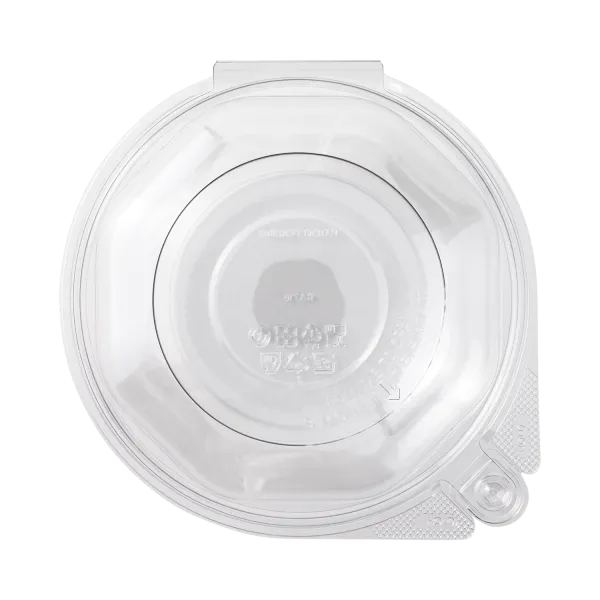 Karat 16 oz PET Plastic Tamper Resistant Hinged Salad Bowl with Dome Lid - 240 sets