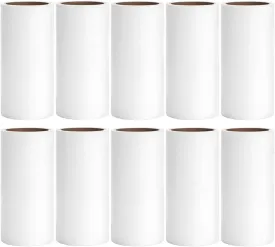 Lint Roller Refills 4 inch Bulk 10 Rolls Total 600 Sheets Extra Sticky Lint Remover Replacement Refills Compatible with Evercare PetLovers Muji IKEA and Others (Inside Dia. 1-1/2 inch)