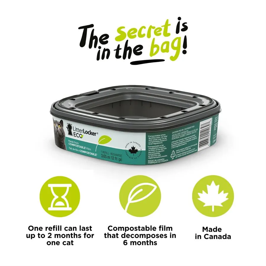 LitterLocker Eco Refill Compostable Film for Design Plus Pail