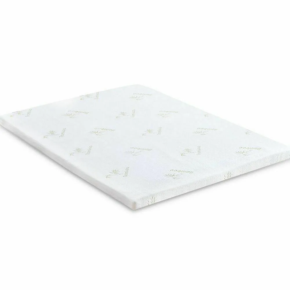 Memory Foam Mattress Topper DreamZ 5cm Thickness Cool Gel Bamboo Fabric Double