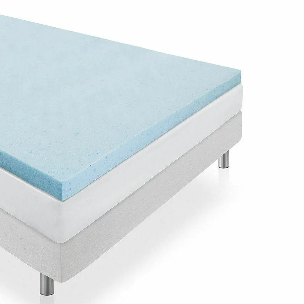 Memory Foam Mattress Topper DreamZ 5cm Thickness Cool Gel Bamboo Fabric Double