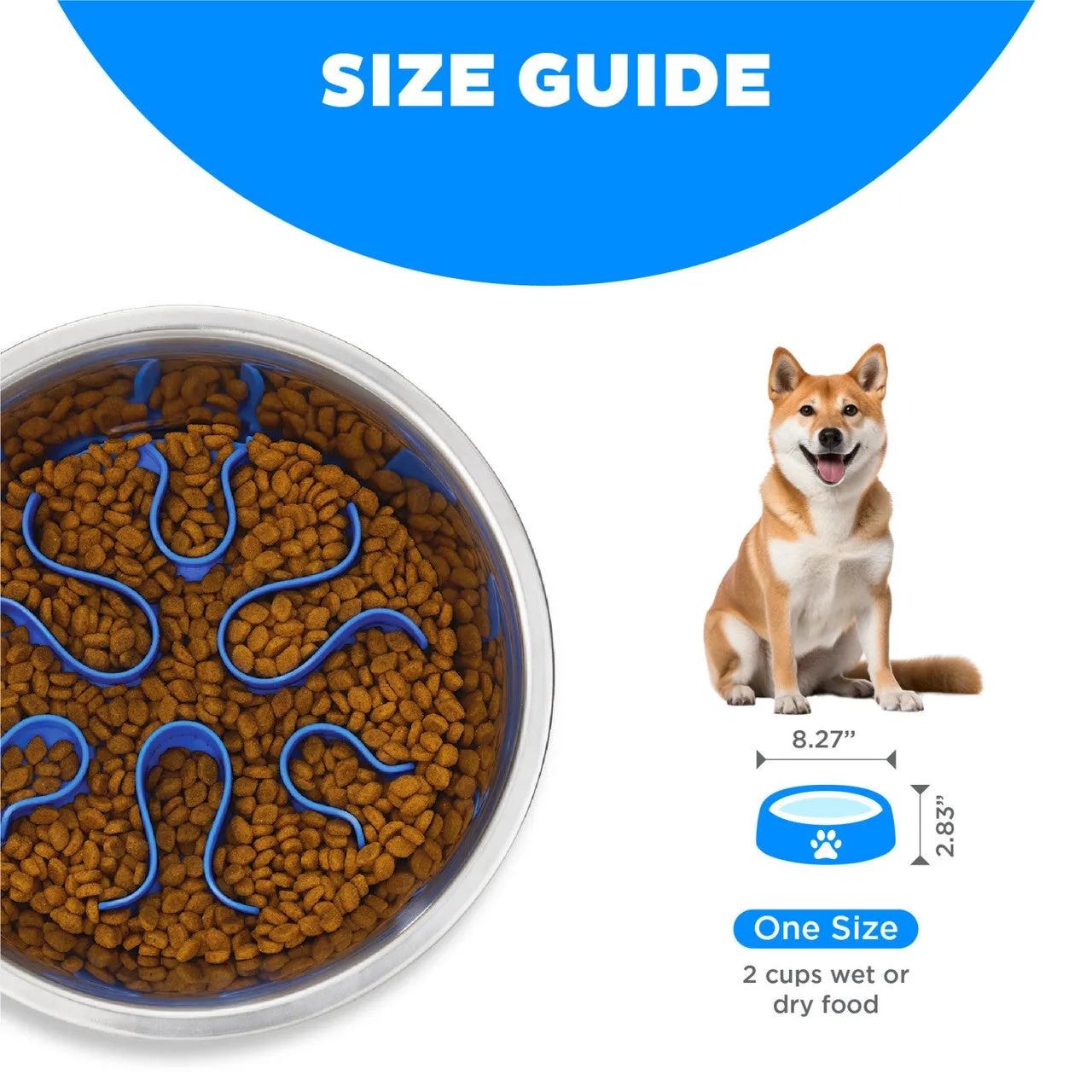 Outward Hound Fun Feeder Stainless Steel Slo Bowl