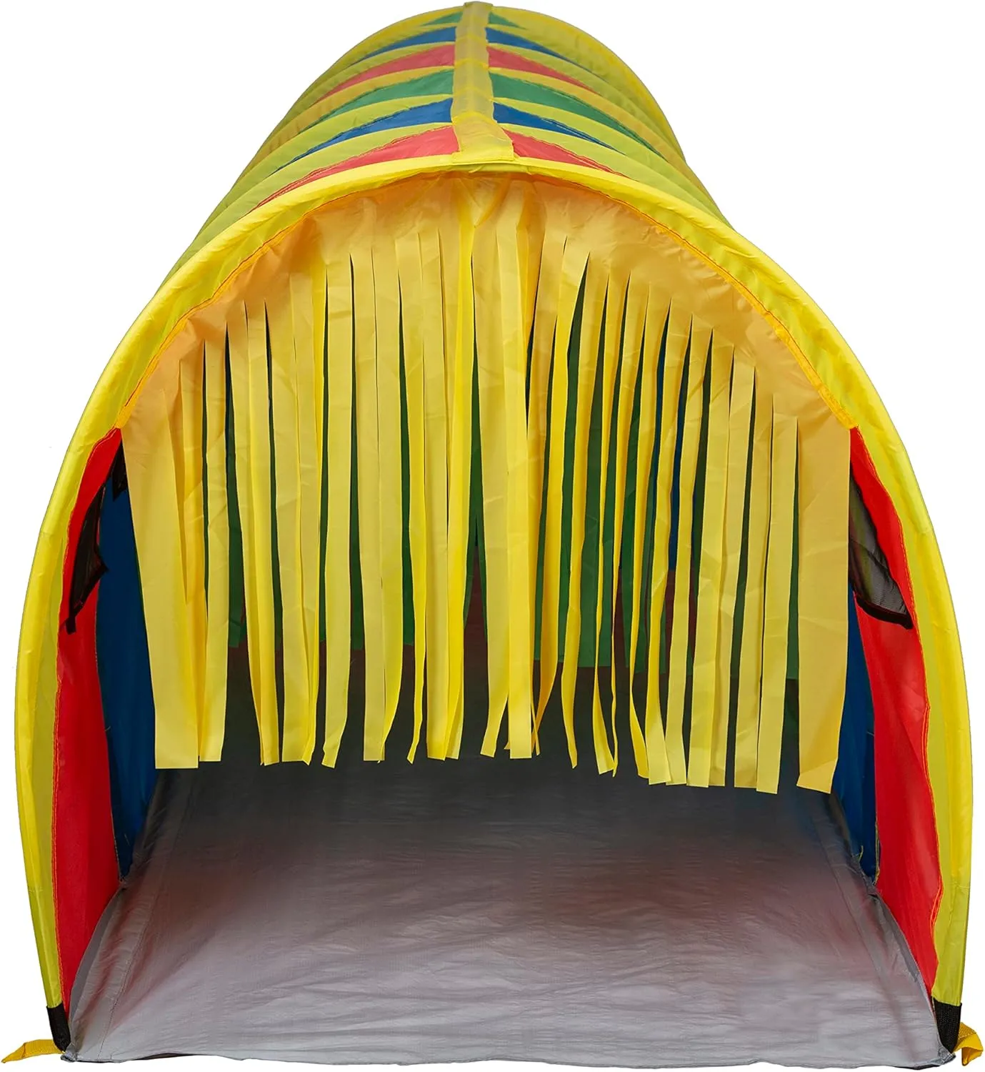 Pacific Play Tents 95200 Kids Super Sensory 9-Foot D Style Institutional Crawl Play Tunnel, 9' x 30" x 30", Multicolored