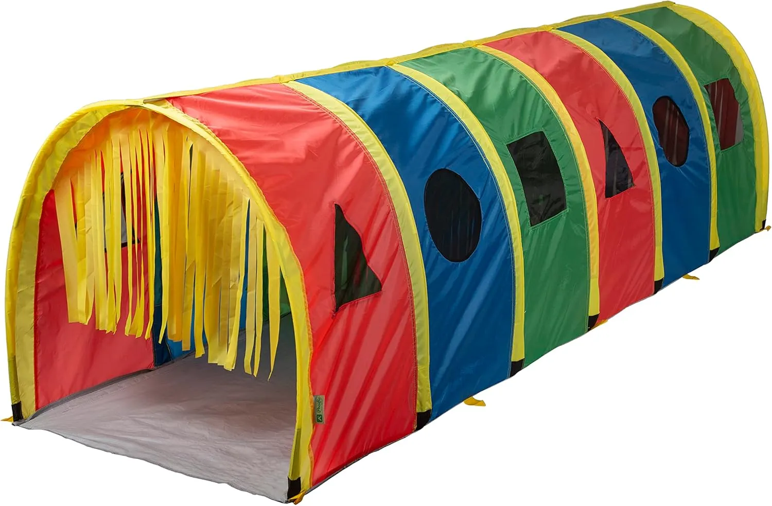 Pacific Play Tents 95200 Kids Super Sensory 9-Foot D Style Institutional Crawl Play Tunnel, 9' x 30" x 30", Multicolored