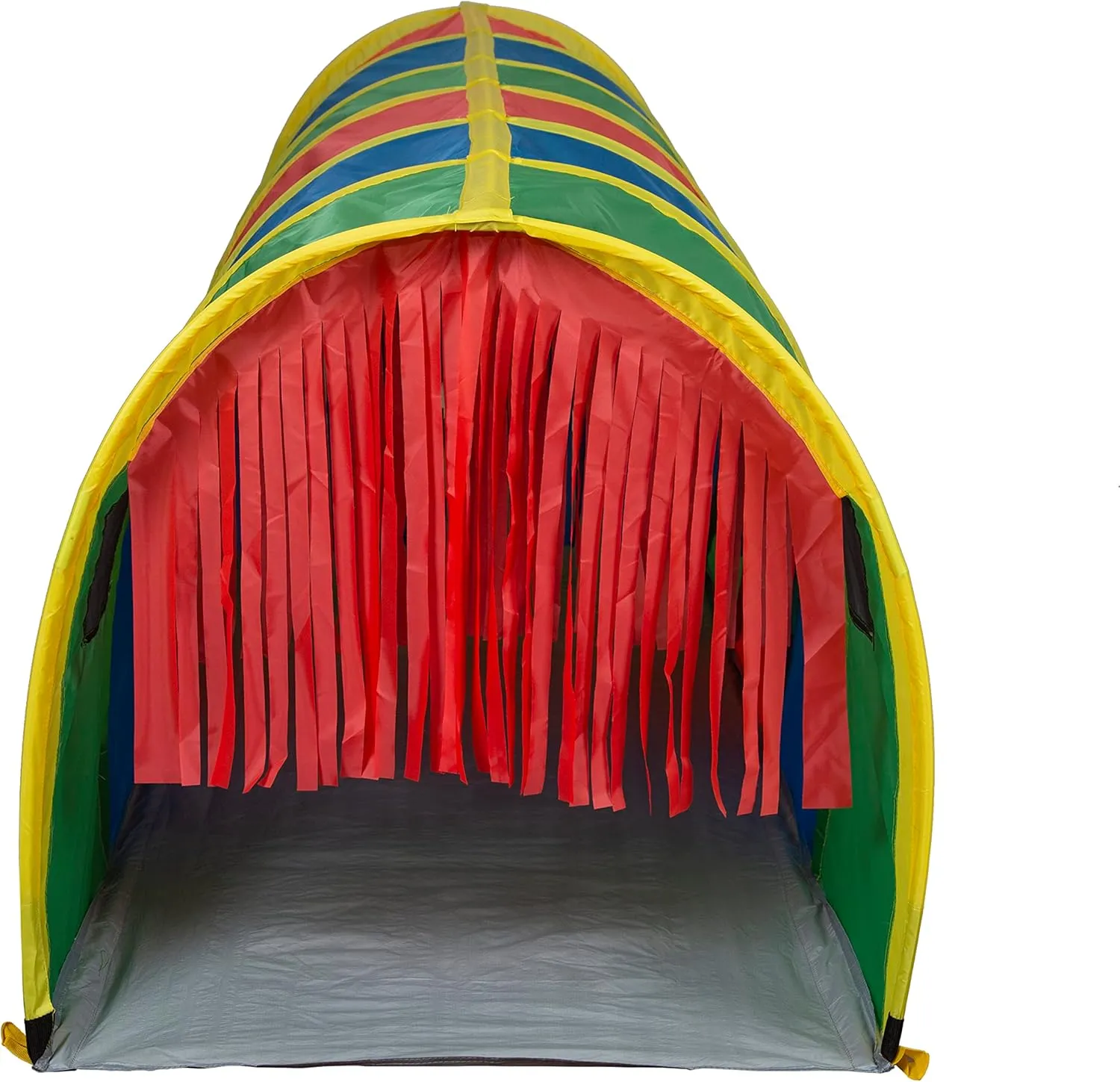 Pacific Play Tents 95200 Kids Super Sensory 9-Foot D Style Institutional Crawl Play Tunnel, 9' x 30" x 30", Multicolored