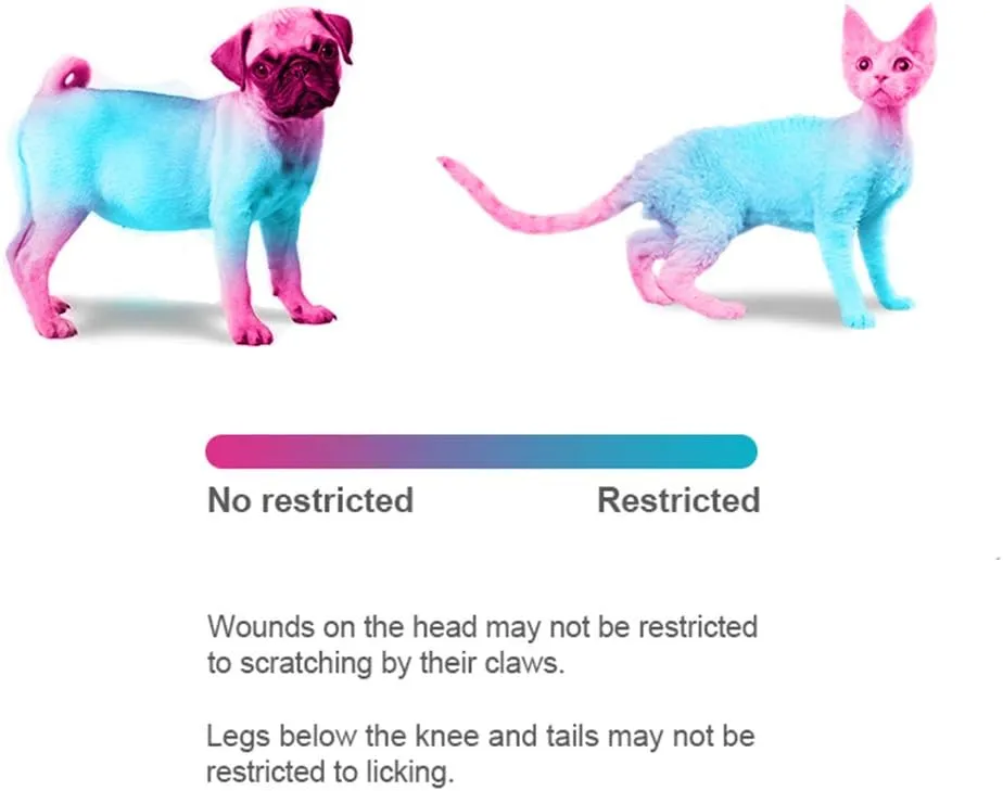 Pet Adjustable Recovery Collar - Recovery Protective Pet Cone Wound Healing Protective Soft Edge for Pets/Kitten/Cats/Small Dogs