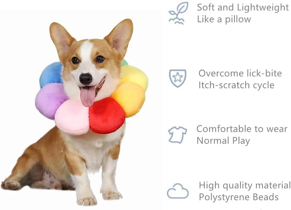 Pet Adjustable Recovery Collar - Recovery Protective Pet Cone Wound Healing Protective Soft Edge for Pets/Kitten/Cats/Small Dogs