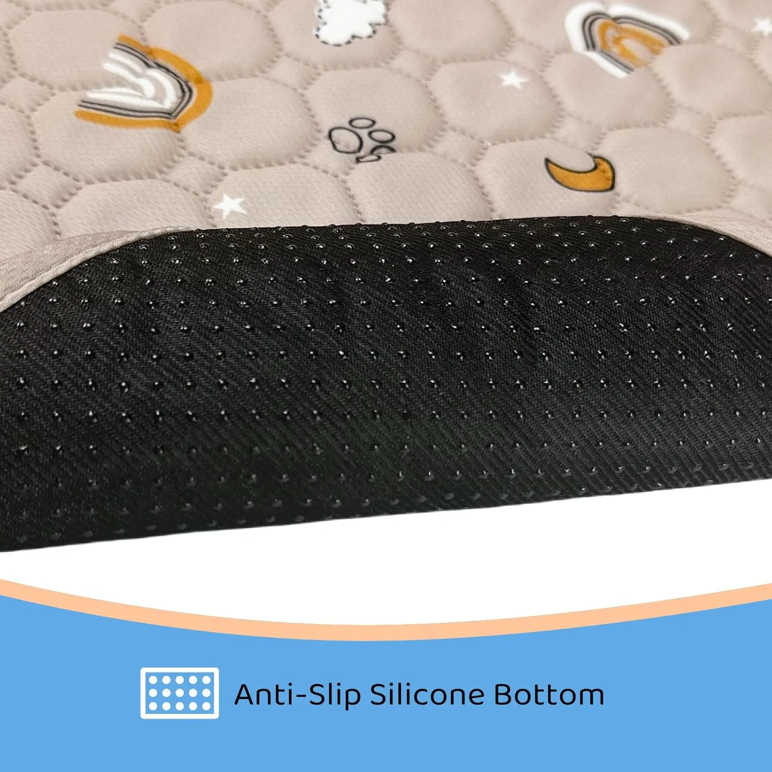 Pet Training Pads Reusable Washable Absorbent and Leakproof Puppy Pads Washable Non Slip Reusable Puppy Pads (L, 28 - 39)