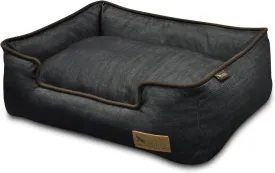 P.L.A.Y. Pet Lifestyle and You Denim Brown Lounge Bed for Dogs, Medium