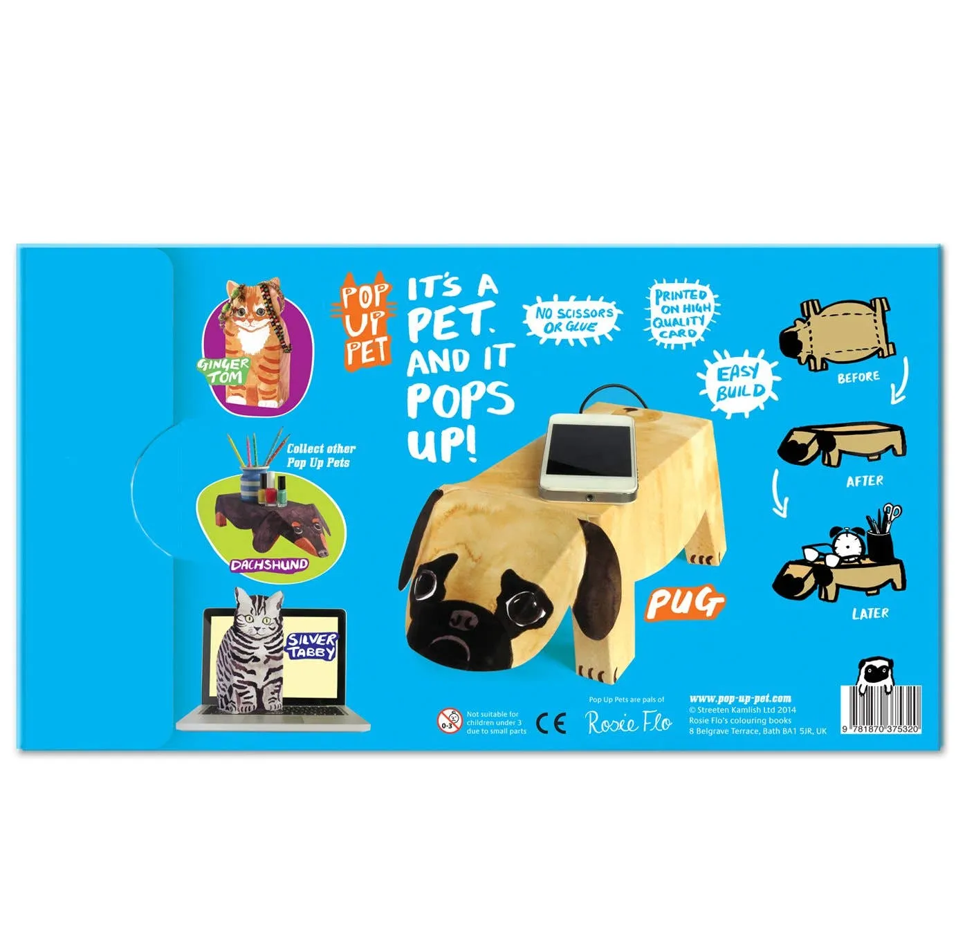 Pop Up Pet Pug – Paper Pet Gift