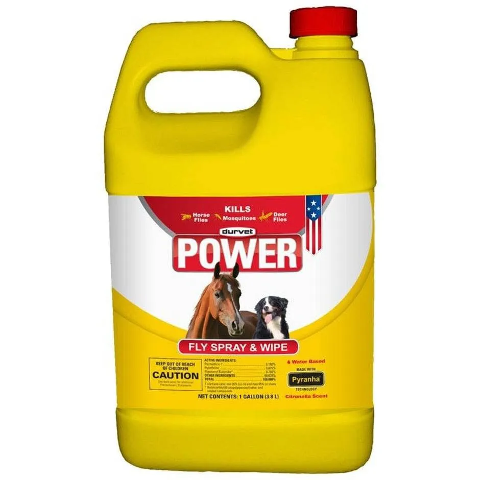 Power Fly Spray And Wipe For Horses