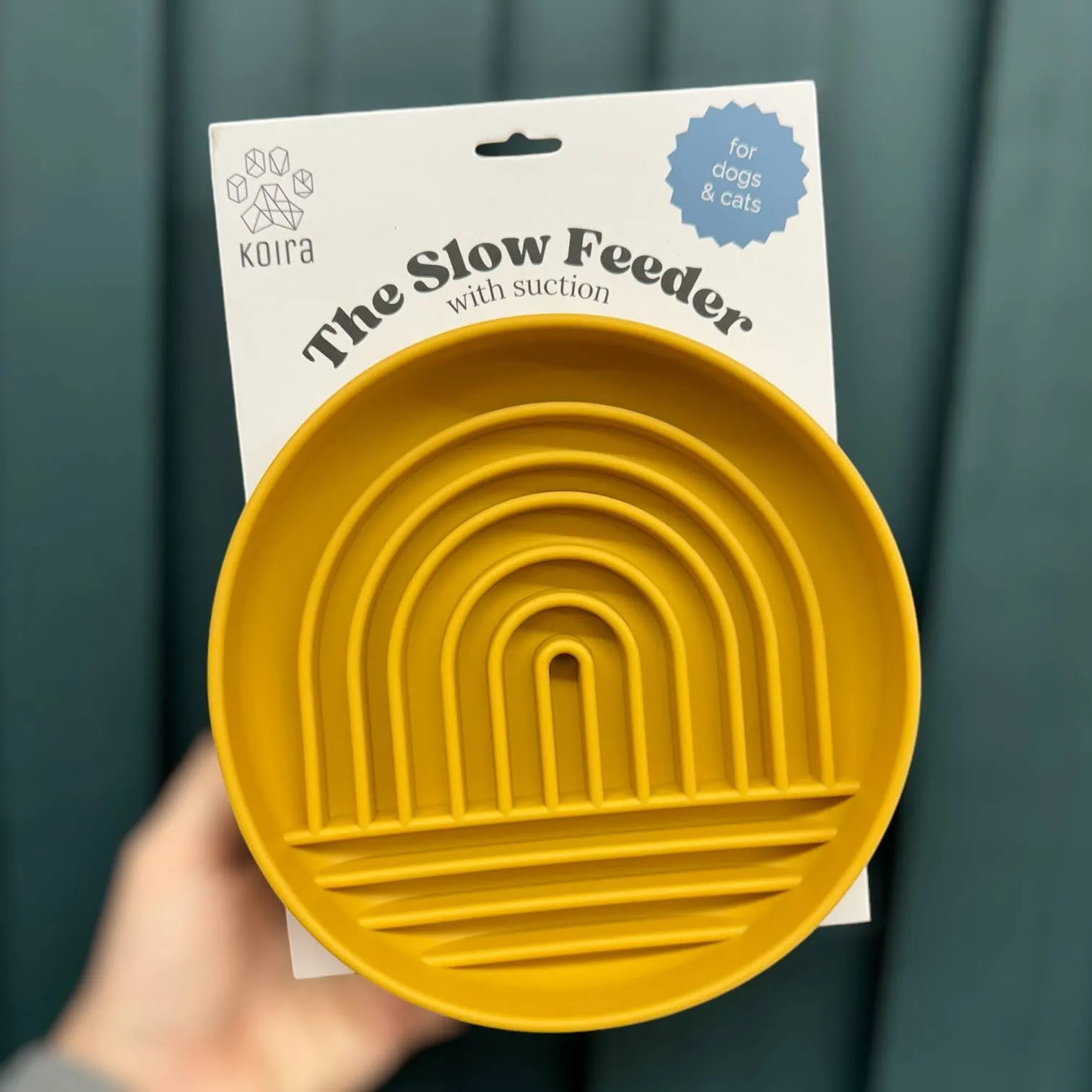 Rainbow Silicone Slow Feeder Lick Mat with Suction gray