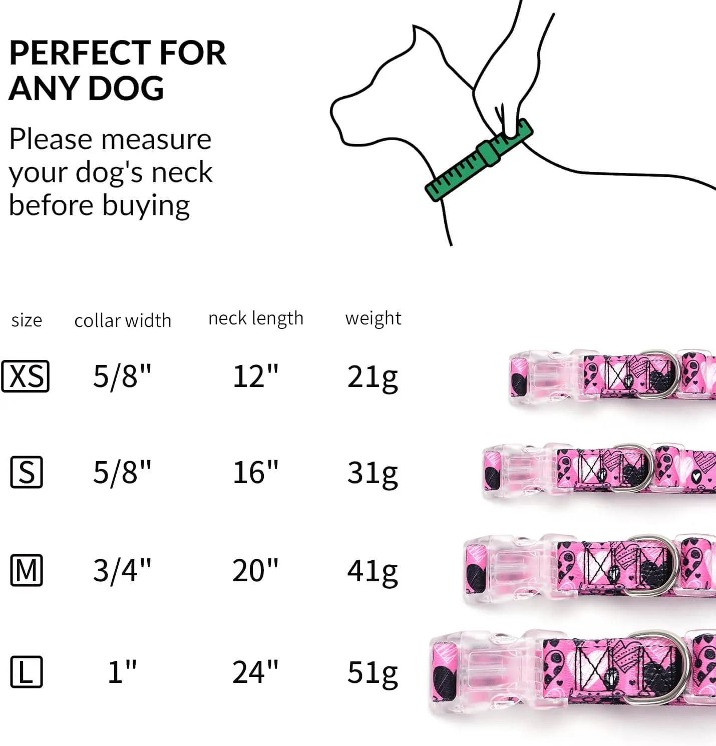 Serijoars Floral Print Puppy Dog Collar for Small Medium Large Dogs Collars with Quick Release Buckle for Girls Female Dog (NO3, S)