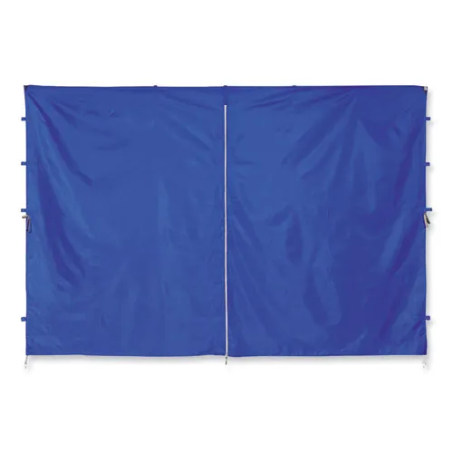 Shax 6096 Pop-up Tent Sidewall With Zipper, Single Skin, 10 Ft X 10 Ft, Polyester, Blue
