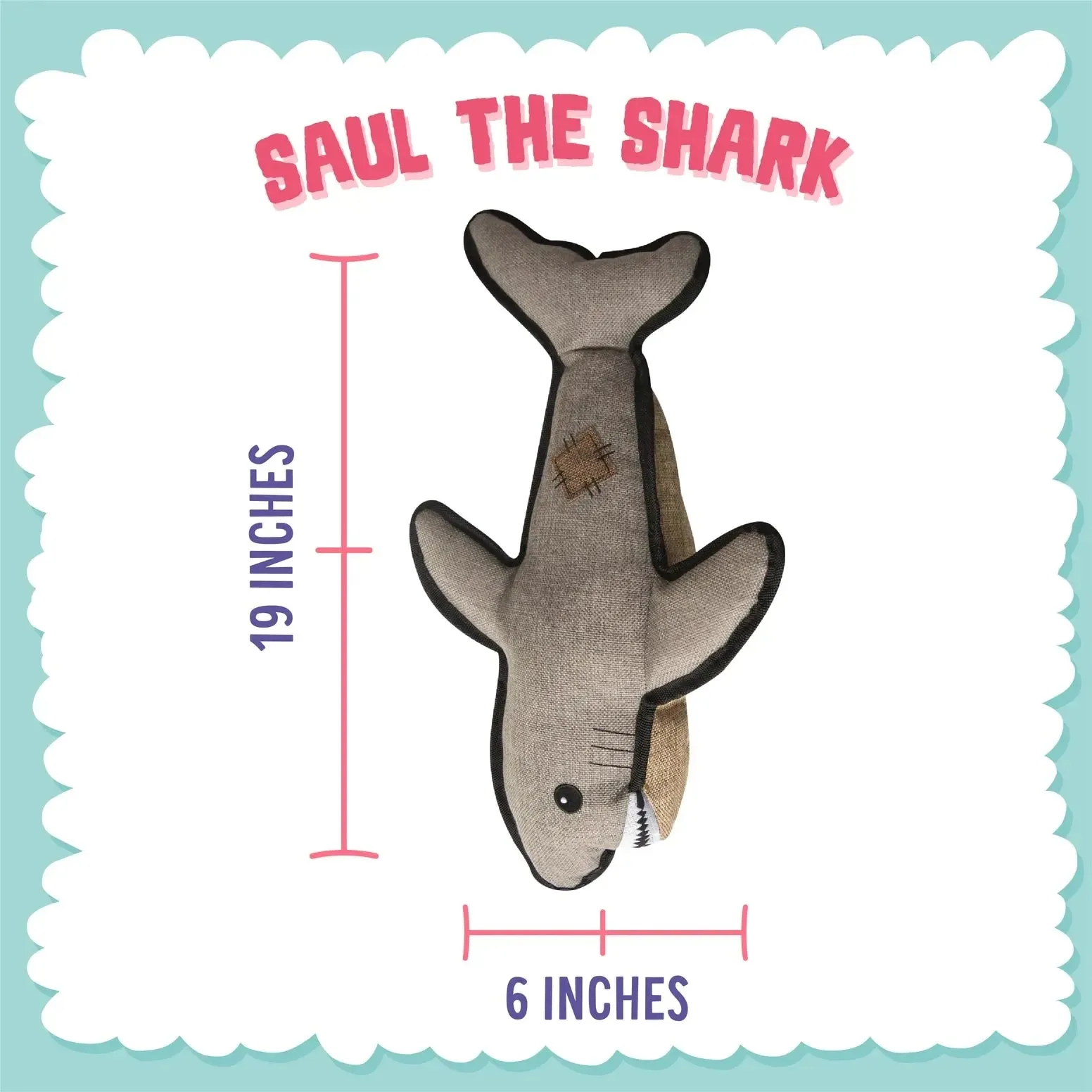 SnugArooz Saul the Shark Dog Toy